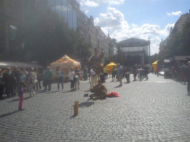 Dnes jsem na Václavském námstí byl svdkem dvou ind, kteí pedvádli levitaci.Byla to nádherná podívaná a i kdy jsem slyel spoustu negativních eí od pihlíejících, e je to podvod, tak musím podotknout e takto zdailou show i kdy na nkoho to p