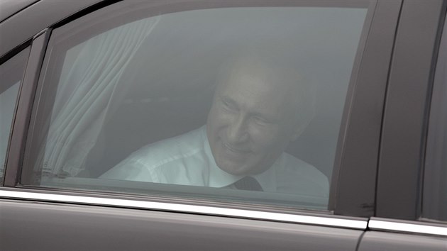 Rusk prezident Vladimir Putin po pletu do Minsku (26. srpna 2014)