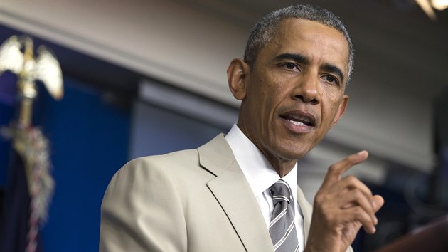 Barack Obama vysl na Blzk vchod ministra zahrani Kerryho, aby hledal spojence v boji proti Islmskmu sttu (28. ervence 2014).