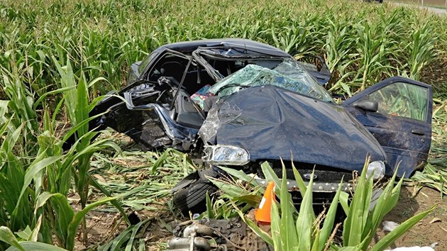 Tragick nehoda u Pre na Znojemsku (25. srpna, 2014).