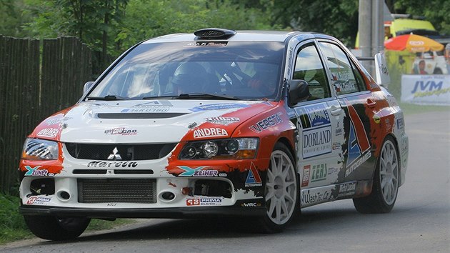 Martin Bujek na trati Rally Bohemia.