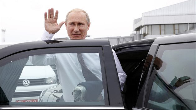 Rusk prezident Vladimir Putin dorazil do Minsku. (26. srpna 2014)