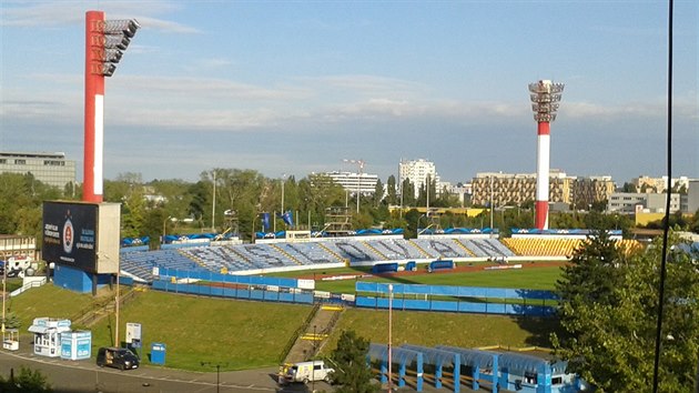 DOASNÝ DOMOV. Stadion Pasienky je te domovem Slovanu Bratislava, jak napovídá...