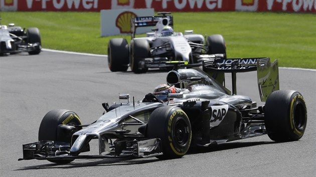 Kevin Magnussen ve Velk cen Belgie formule 1. 