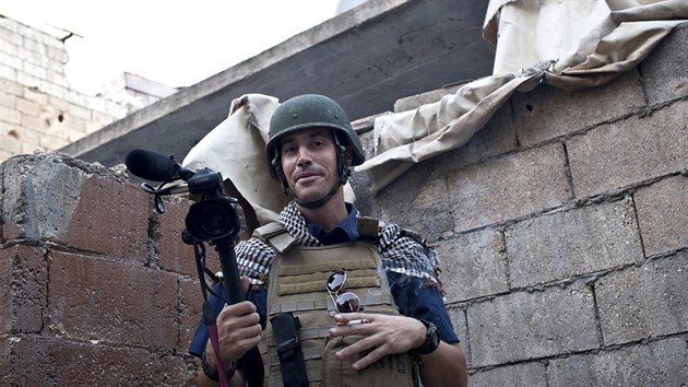 James Foley v syrskm Aleppu v listopadu 2012.