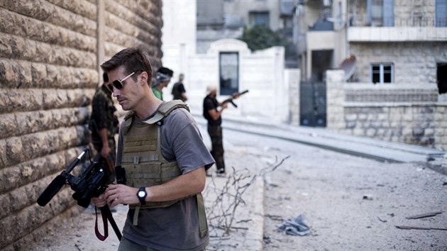 James Foley v syrskm Aleppu v listopadu 2012.