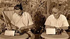 Miroslav Zikmund a Jií Hanzelka na své první cest 1947 - 1950.