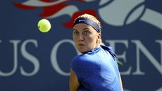 eská tenistka Petra Kvitová v souboji 1. kola US Open s Kristinou...