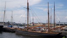 Djurgarden - cesta kolem pístavu starých lodí