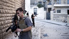 James Foley v syrském Aleppu v listopadu 2012.