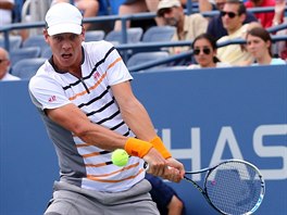 esk tenista Tom Berdych hraje ve 3. kole US Open.