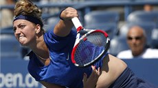 MARNÉ ÚSILÍ. Petra Kvitová dela, ale srbskou soupeku Aleksandru Kruniovou ve 3. kole US Open nepemohla.