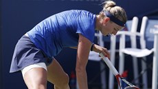 MARNÉ ÚSILÍ. Petra Kvitová dela, ale srbskou soupeku Aleksandru Kruniovou ve 3. kole US Open nepemohla.