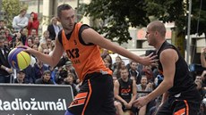 eský reprezentant Jan Stehlík (vpravo) bhem semifinále turnaje Svtové série...