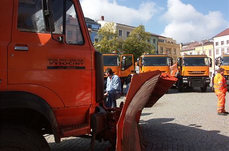 Ped pti lety Kraj Vysoina pedstavil nov sypae Iveco na jihlavskm...