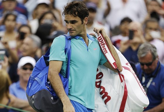 výcarský tenista Roger Federer opoutí US Open po prohraném semifinále.