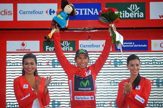 Nairo Quintana oblékl na Vuelt ervený dres