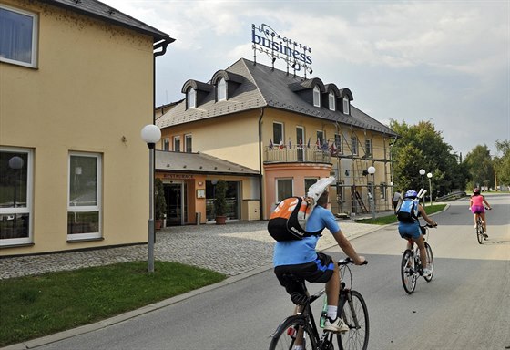 Hotel na behu eky Jihlavy stojí na míst bývalých Drubeáských závod. Kdysi...