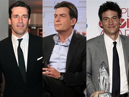 Jon Hamm, Charlie Sheen a Josh Radnor