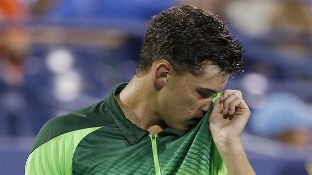 Rakousk tenista Dominic Thiem nestail v osmifinle US Open na Berdycha.
