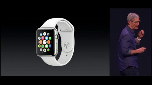 Chytré hodinky Apple Watch, které pedstavil éf spolenosti Tim Cook na...