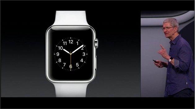 Chytré hodinky Apple Watch, které pedstavil éf spolenosti Tim Cook na...