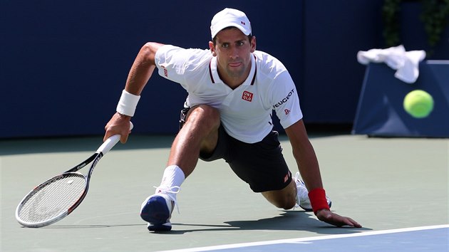 Novak Djokovi bhem semifinle US Open