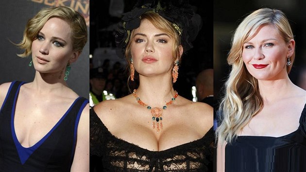 Jennifer Lawrence, Kate Uptonová a Kirsten Dunstová