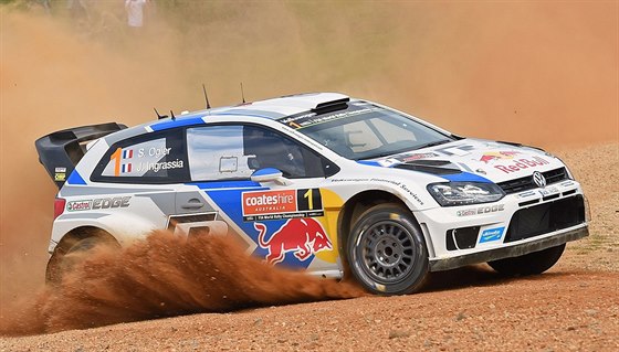 Sebastien Ogier na trati Australské rallye