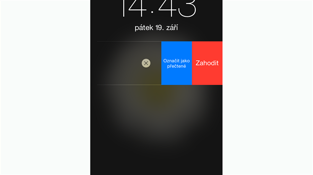 iOS 8 - na notifikace lze reagovat i na zamen obrazovce.