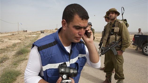 Pracovnk organizace B'Tselem (16. 9. 2014).