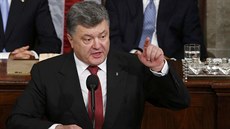 Ukrajinský prezident Petro Porošenko řeční v americkém Kongresu (18. září 2014) Ukrajinský prezident Petro Porošenko řeční v americkém Kongresu (18. září 2014)