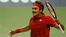 JSME TAM. Roger Federer získal rozhodující bod a výcarsko jde do finále Davis...