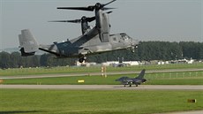 Americký konvertoplán CV-22B Osprey na Dnech NATO v Ostravě