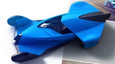 Studie sportovního vozu Bugatti od nmeckého studenta Henryho von Freyberga