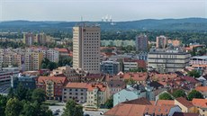 Snímek vznikal na erné vi. Vidt je v dálce zámek v Hluboké nad Vltavou a za...