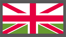 Britská vlajka s waleským zeleným polem