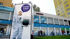 Nejvýraznjí billboardy má v Brn souasný primátor Roman Onderka (SSD).