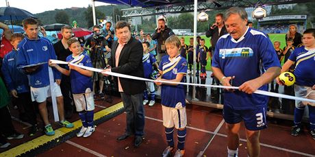 V Ústí nad Labem se slavnostn otevíral zrekonstruovaný Mstský stadion,...