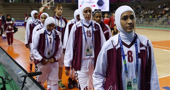 Katarské basketbalistky opoutjí scénu Asijských her.