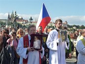 Svatováclavské procesí s Palladiem zem eské za pokoj ve vlasti a mír ve svt...