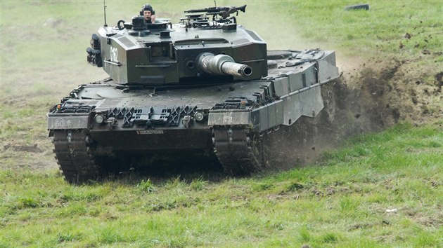 Tank Leopard 2 polské armády na Dnech NATO v Ostrav