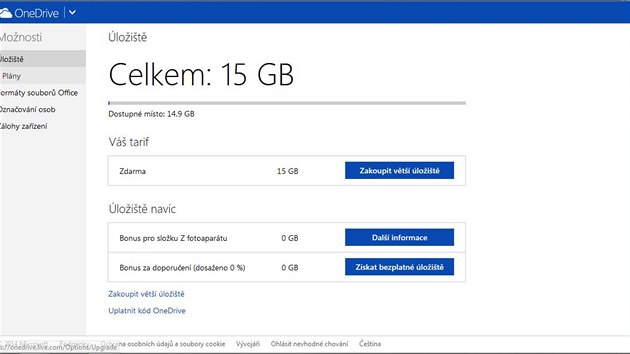 Internetov cloud loit OneDrive