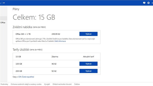 Internetov cloud loit OneDrive