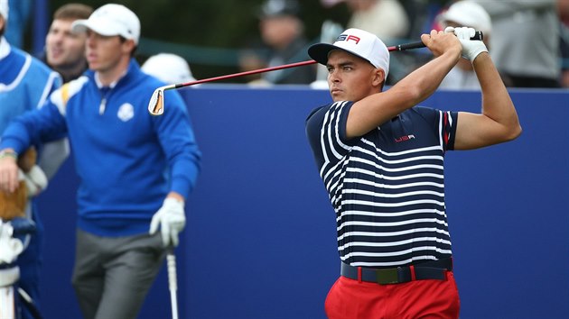 Americk golfista Rickie Fowler na Ryder Cupu