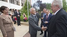 Prezident Milo Zeman na setkání se studenty Univerzity Tomáe Bati ve Zlín...
