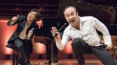 Na festivalu Dvořákova Praha vystoupilo duo klaunů Igudesman a Joo. Na festivalu Dvořákova Praha vystoupilo duo klaunů Igudesman a Joo.