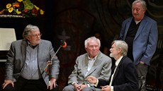 Jan Kaer, Zdenk Mahler, Jan Schmid a Jií Lábus na oslavách padesáti let...