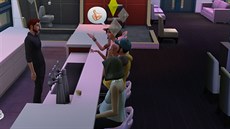 Veírky v Sims 4 jsou krotké a civilizované, flirtování s barmanem samozejm...