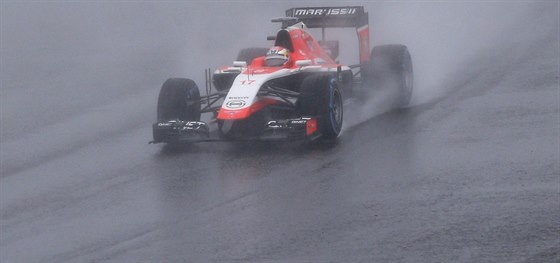 NA TRATI. Jules Bianchi pi Velké cen Japonska.